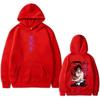 Anime Demon Slayer Kokushibo Double Sided Print Hoodie Men Women Cartoon Fashion Oversized Streetwear Fleece Hoodies