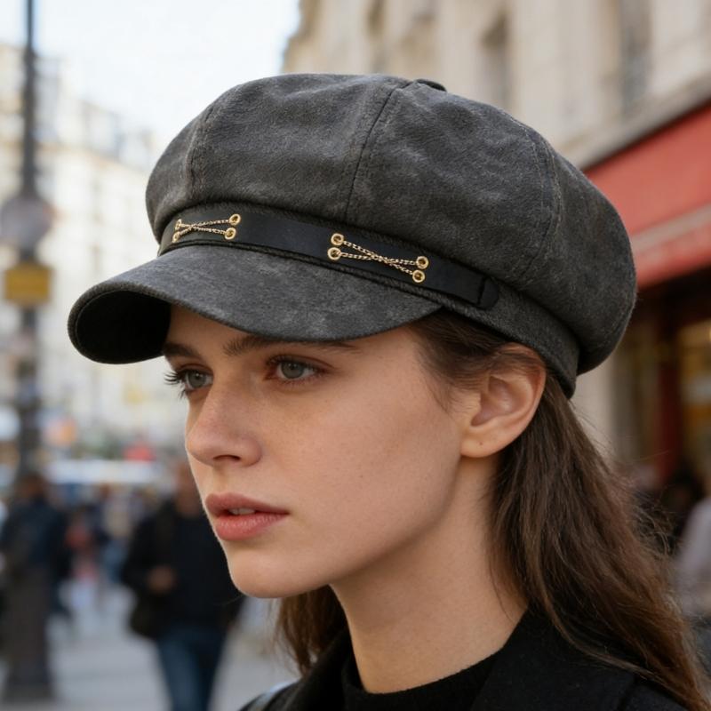 Trendy Painter Hat Oversized Fashion Hat French Beret for Dating Photography Cabbie Headwear Painter Hat