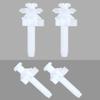 Plastic Toilet Seat Mounting Bolts Heavy Duty Bathroom Hardware Toilet Seat Fasteners set Prevents Wobbling for Home
