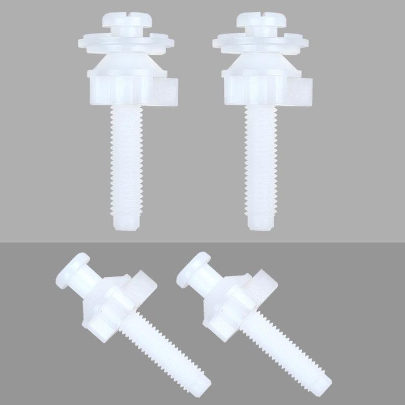 Plastic Toilet Seat Mounting Bolts Heavy Duty Bathroom Hardware Toilet Seat Fasteners set Prevents Wobbling for Home