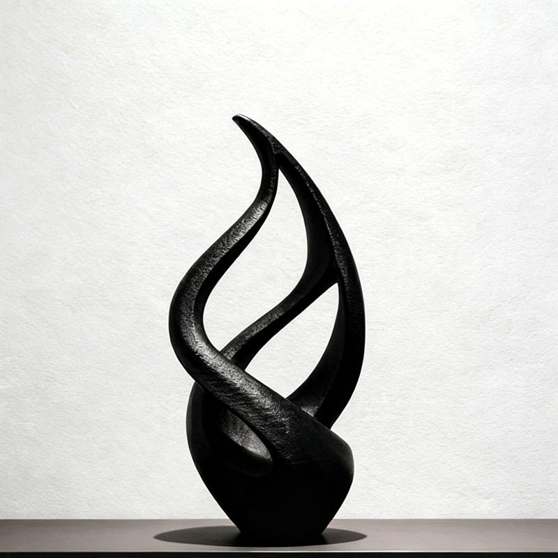 Abstract Printed Sculpture Light Luxury Art Style Chic Decorative Ornament for Bedroom Living Room Housewarming Gift