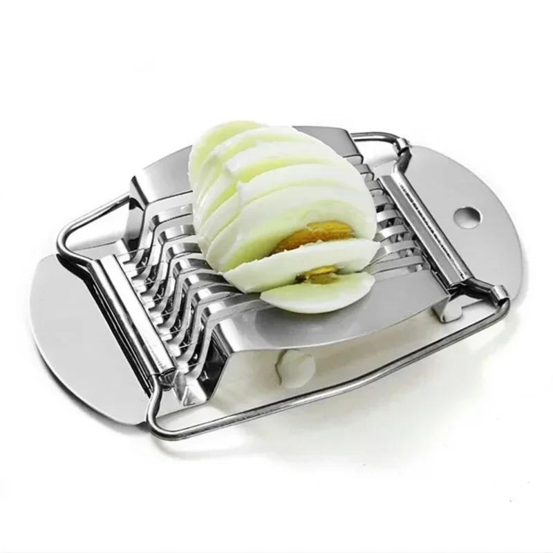 Multifunctional Manual Slicer Stainless Steel Boiled Egg Slicer Mushroom Tomato Cutter Egg Slicer Kitchen Tool