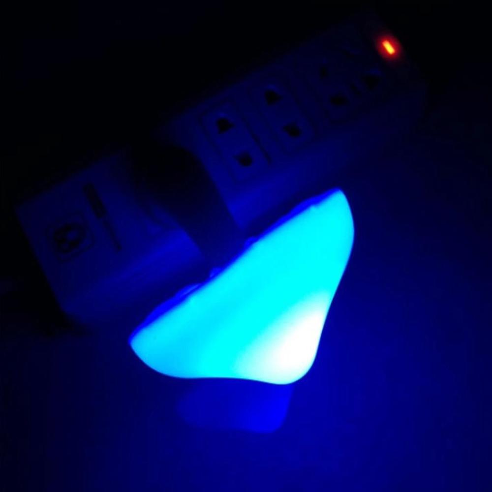 Mushroom LED Night Light Wall Socket Lights Lamp Light-control Sensor Auto On-Off Bedroom Light Home Decoration EU US Plug