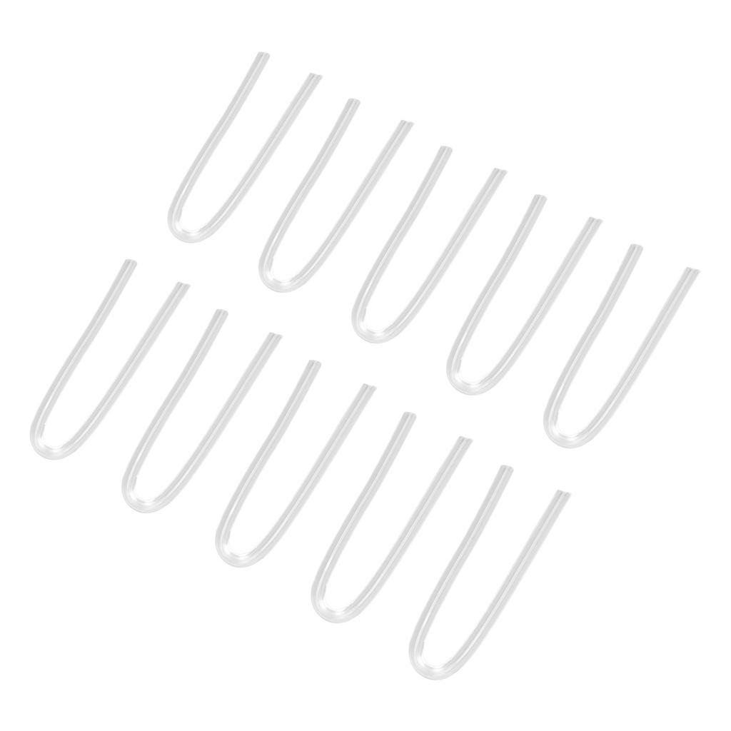 10PCS BTE Preformed Sound Tube Silicone Replacement Accessory Sound Aid Replacement Tube U Shape