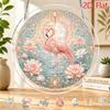 2D Flat, 2D Flat Acrylic Sun Catcher, Flamingo for Lotus Gem Theme Sun Catcher, Home and Garden Decoration, Gift for Christmas, Thanksgiving, Annivers