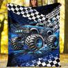 Truck Theme Printed Blanket - Perfect for Couch, Bed, Travel & Outdoor Use | Machine Washable, Cozy & Durable.