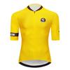 Geeklion Aero Fit Corte a Laser Manga Curta Roupa de Ciclismo Amarelo Respirável Equipe de Tour de MTB Ropa Maillot Verão Bikers Roupa Esportiva