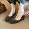Fashion Bailamos Slip On Women Fur Flats Fashion Elegant Butterfly-knot Autumn Furry Shoes Classics Ladies Comfort Soft Sole Mary Jane S