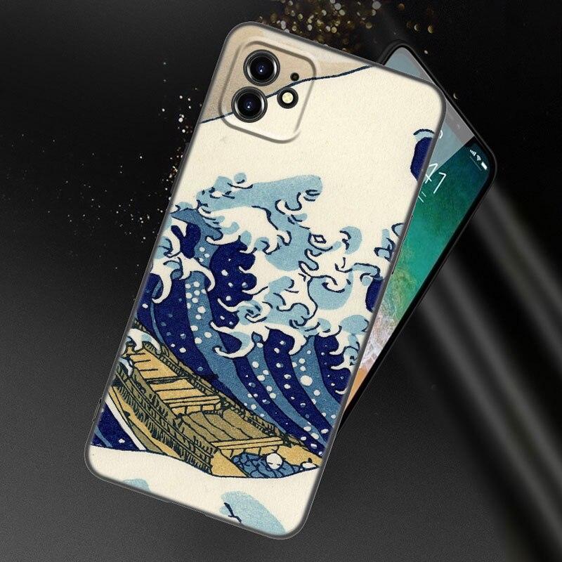 Tokyo Japanese Art Phone Case For Apple iPhone 13 12 Mini 11 Pro XS Max XR X 8 7 6S 6 Plus SE 2022 2020 5S 5 Soft Black Cover