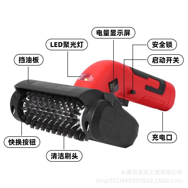 Высокоэффективная электрическая щетка для гриля: питание от литиевой батареи, подходит для грилей для барбекю и многофункциональных грилей