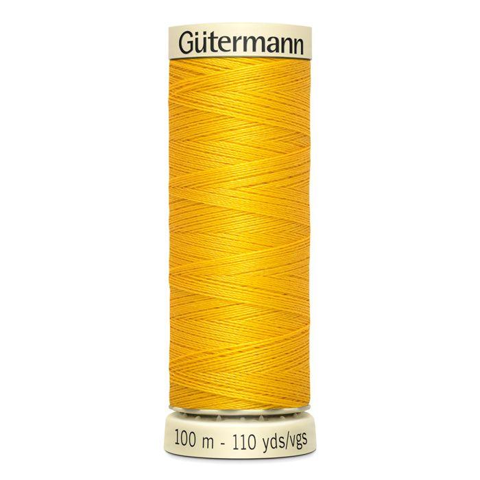 Lot de 5 bobines 100m Fil 100% polyester Gutermann Ref 788988 - Att 106 - jaune or