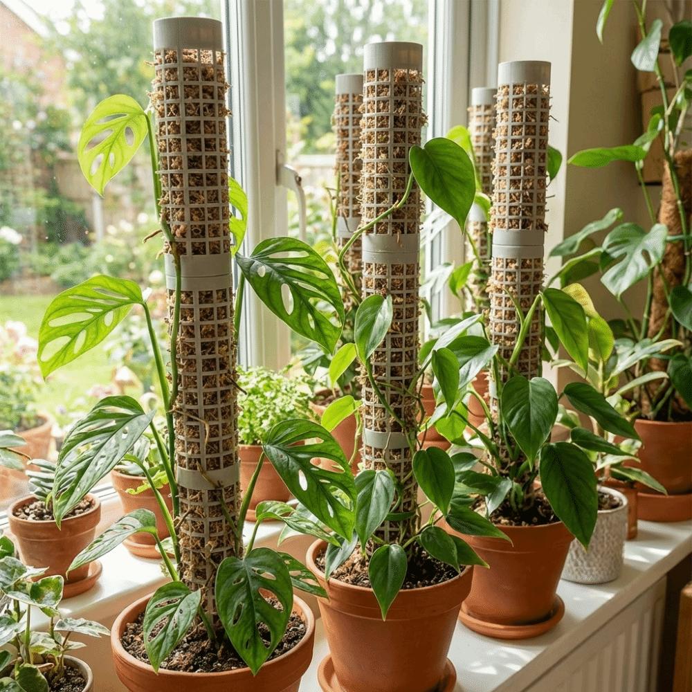 6PCS Interlocking Vine Climbing Column Plastic Plants Growth Stand Vine Fixed Support Frame  Garden