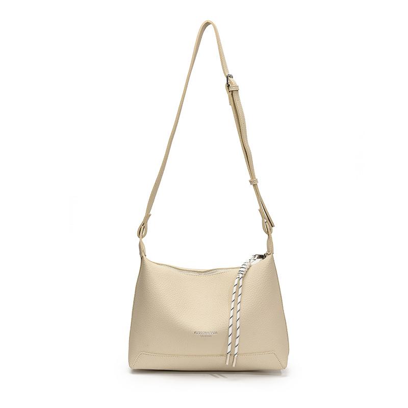 Popular Fashion Korean Version Temperament Simple Tote Bag High Sense Lychee Pattern Commuter Versatile Messenger Bag Women