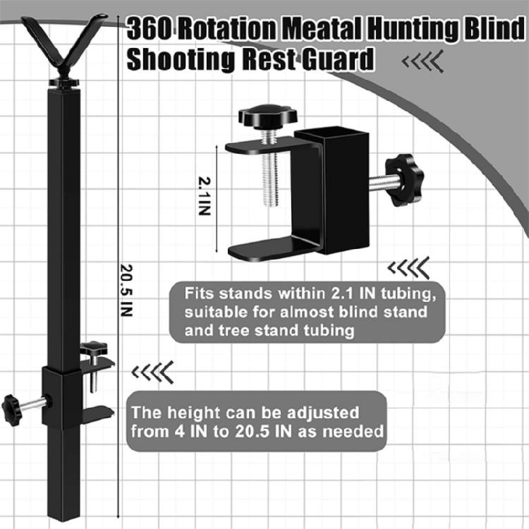Portable Outdoor Tree Stand Y Shape Rest 360 Degree Rotating Outdoor Rest Fixed Brackets for Tree Stands Enduring