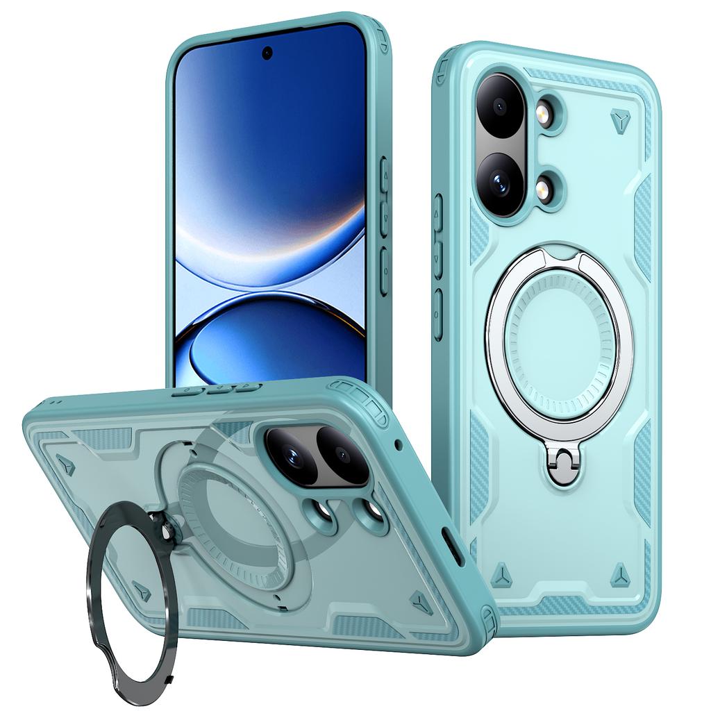 Armor Shockproof Case For Xiaomi Poco X8 Pro Max Redmi Turbo 5Max 360° Rotating Magnetic Stand TPU Plastic Phone Cover Fundas