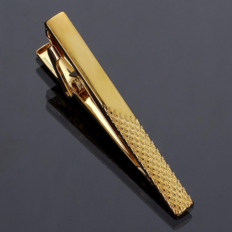 Krawattennadel mit Kreuz - Spiegelpolierte Goldlegierung für formelle Business-Kleidung