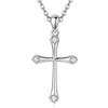 Huitan Stylish Women Cross Pendant Necklace with Bright Zirconia Fashion  Color Accessories Versatile Trendy Party Jewelry