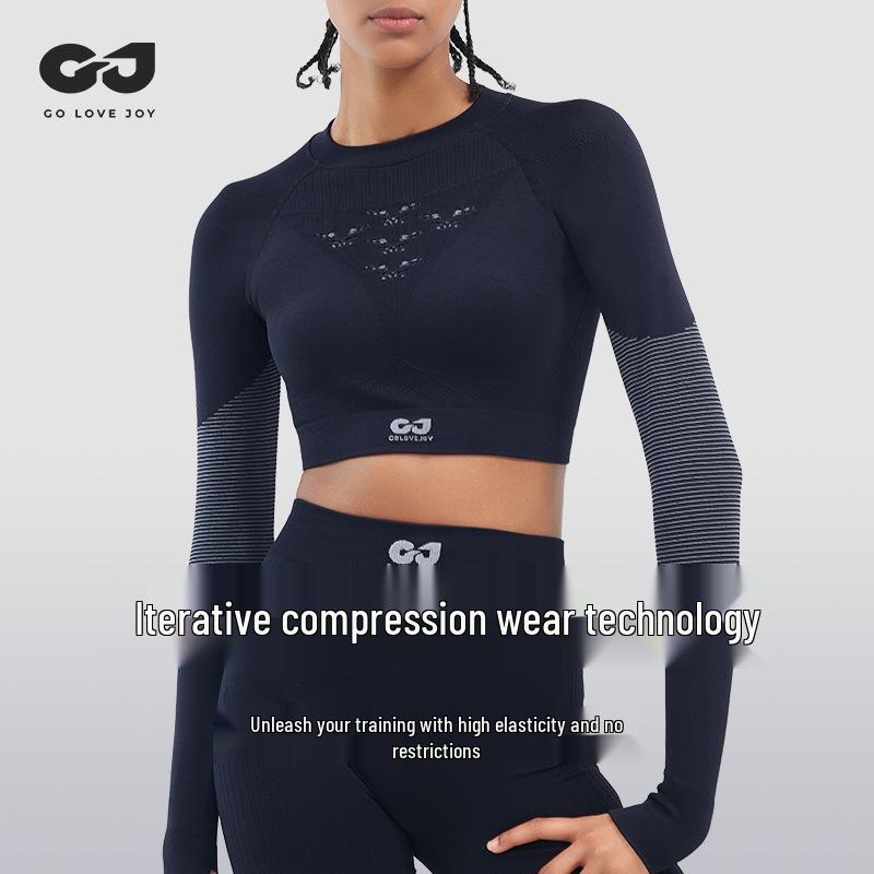 

Women s Breathable Quick-Dry Yoga & Pilates Seamless Long Sleeve YJ02 Size M
