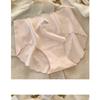 Women Mid Waist Seamless Antibacterial Ice Silk Panties With Pure Cotton Crotch