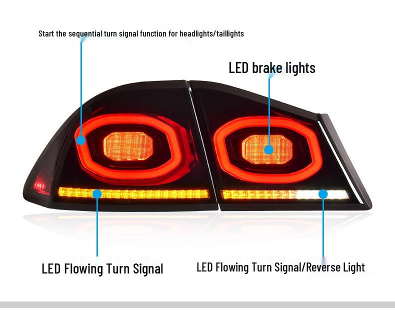 Honda Civic FD2 Si Ming Tail Light Assembly (06-15) LED Dynamic Flowing Turn Signal