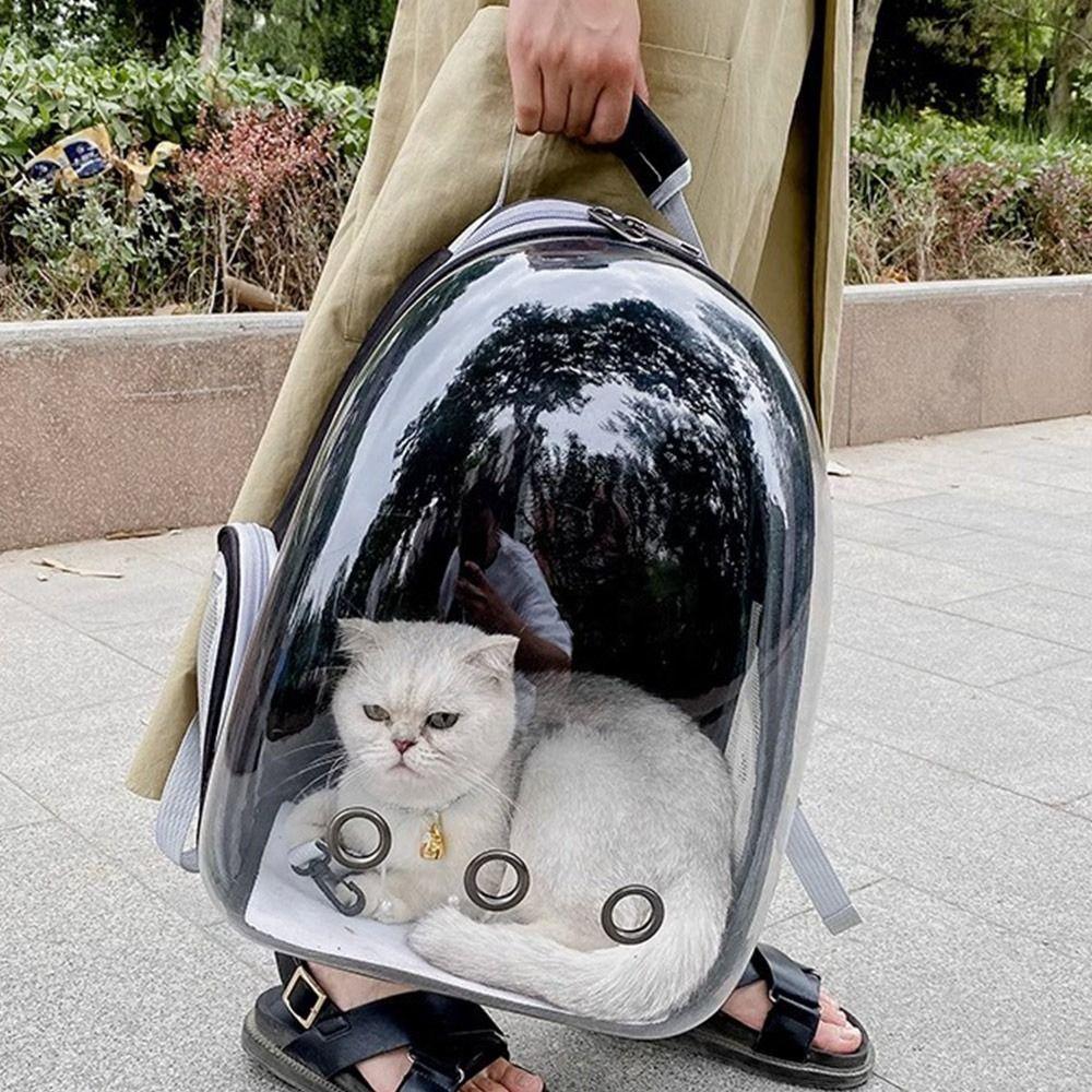 Transparent Pet Cat Carrier Breathable Cat Backpack Portable Pet Handbag  Pet Travel