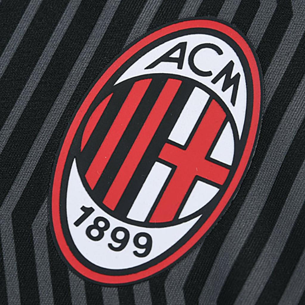 Puma 2021-22 Championship Season AC Milan Casual Crew Neck Training Short Sleeve T-Shirt Men T-Shirt Black Red 765116-05