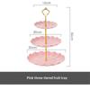 3-Layer Cake Rack Fruit Rack Luxury Nordic Style Dessert Snack Candy Buffet Stand Wedding Dim Sum Plate Wedding Candy Display