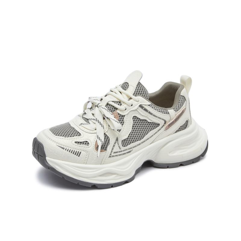 New dad shoes women's 2025 spring platform heightening shoes casual versatile shoes children's breathable sports running women's shoes