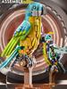 MOC Semi Mechanical Exotic Parrot Tropical Versatile In Creativity Animal City Building Blocks Classic Model Bricks Kits Ideas