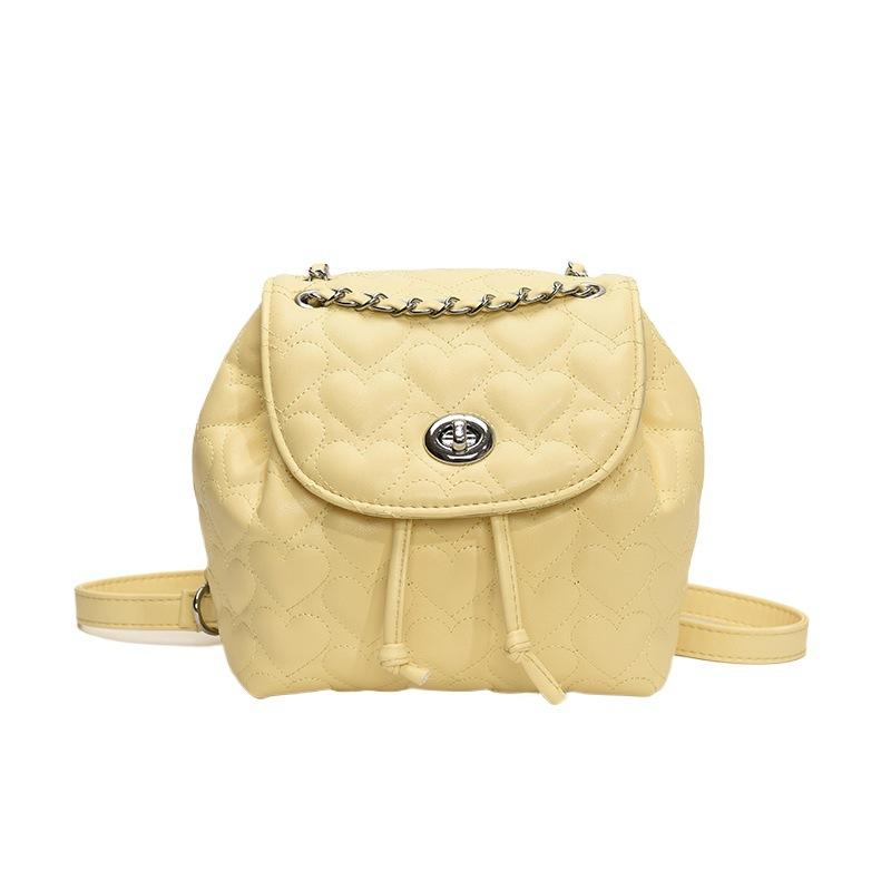 Love Embroidery Thread Chain When Bag Women 2025 Summer New College Student Class Backpack