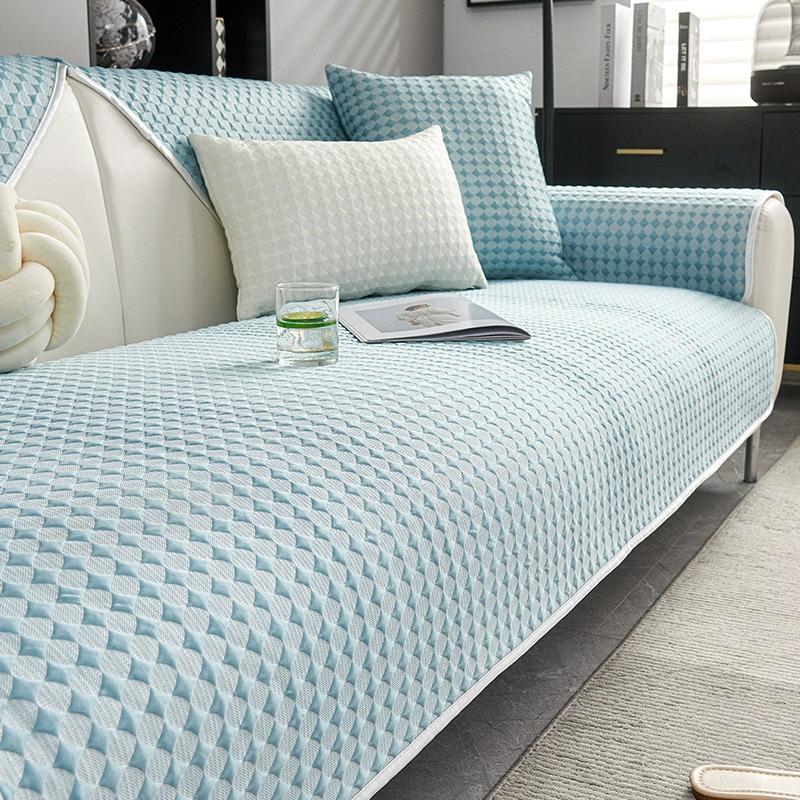 Cool Doudou Ice Silk Sofa Cushion Summer Mat Mat Summer Non-Slip Cushion  New Sofa Cover Cover