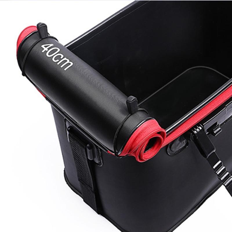 Living Fish Bucket Folding Fishing Bucket Multi-function Live Fish Baits Bucket Live Fish Container for Hiking Camping