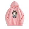 Fashion Men Women's Hoodies Cartoon Labubu Monster Print Pullover Top Casual Sweatshirt Kids Hoodies Clothing
