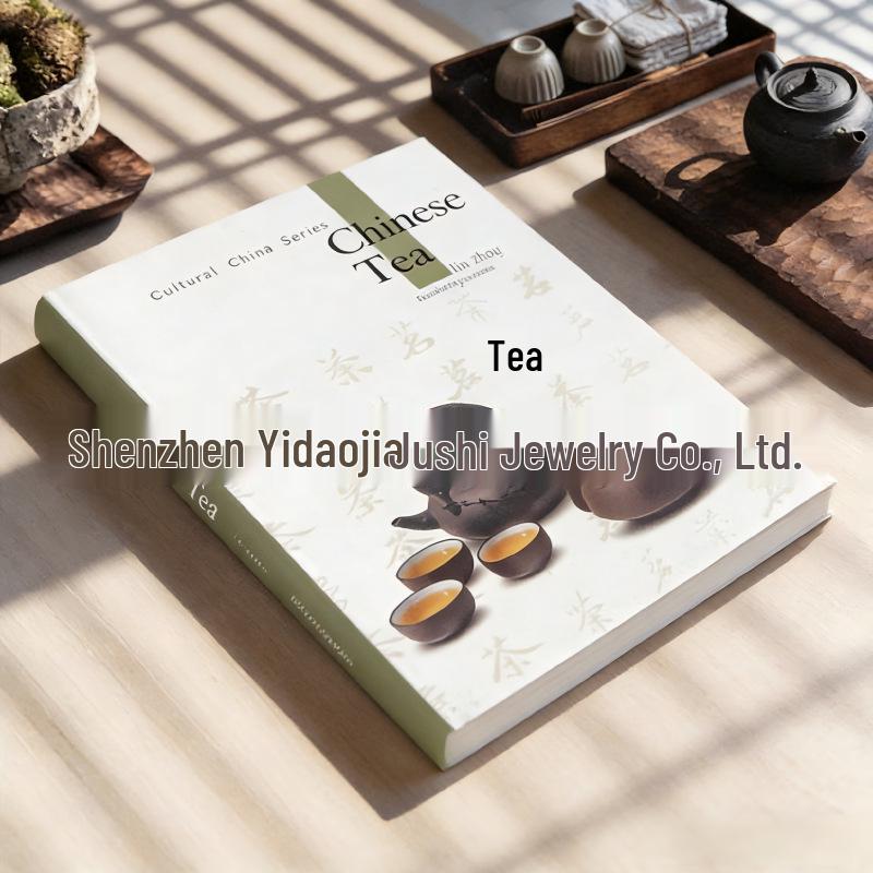 Chinese Tea Classic Hardcover: Zen Decor Prop for Office & Living Room