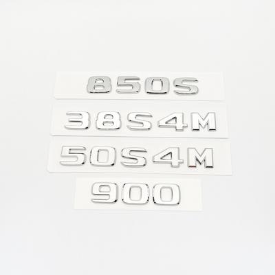 ABS Car Letters Logo 50S4M 38S4M 40S 60S B550 850S Badge Sticker Rear Trunk Emblem Decals for Mercedes Benz S W221 W222 W223