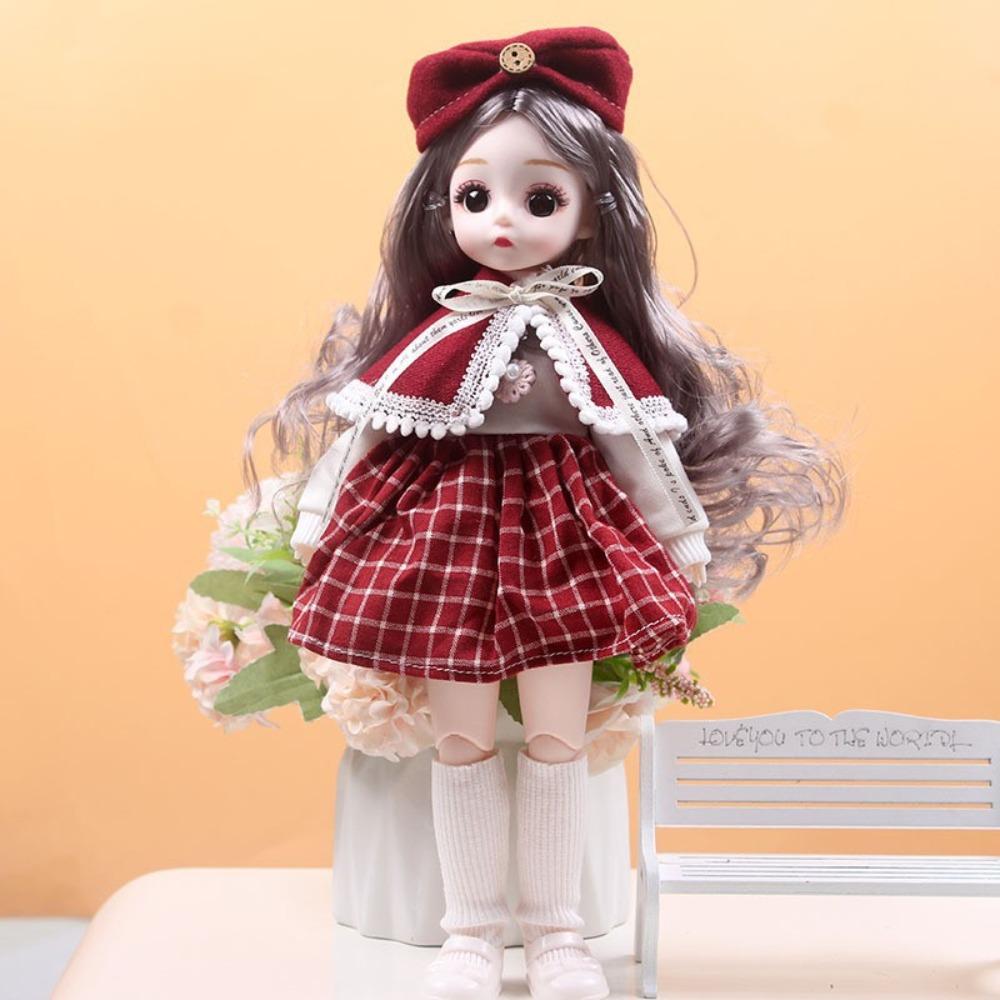 Dress Up 30cm Anime Bjd Doll Spherical Joint 30cm Articulated Toys 1/6 Bjd Dolls  Kids Toy