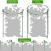 6Pcs Garden Plant Support Stakes Heart Shaped Metal Climbing Frame for Potted Flowers