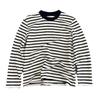 Women's Loose Korean-Style Striped Cotton Sweatshirt, 2024 Autumn Fashion