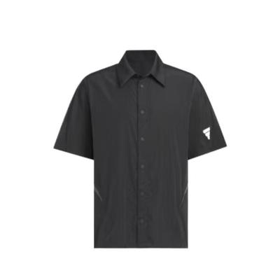 FOS Series Exquisite Versatile Comfortable Simple Short Sleeve Shirt Men Shirts Black KB5948