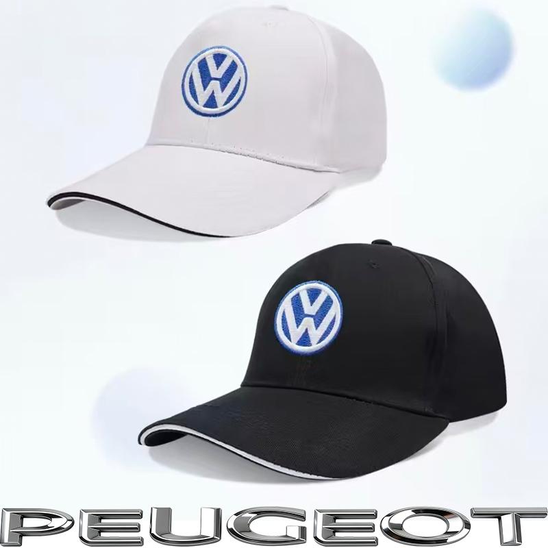 Car Logo Baseball Cap Hand Embroidery Adjustable Casual Hats For VW GTI Polo Passat Golf Tiguan Jetta Arteon Beetle CC Hub Cap