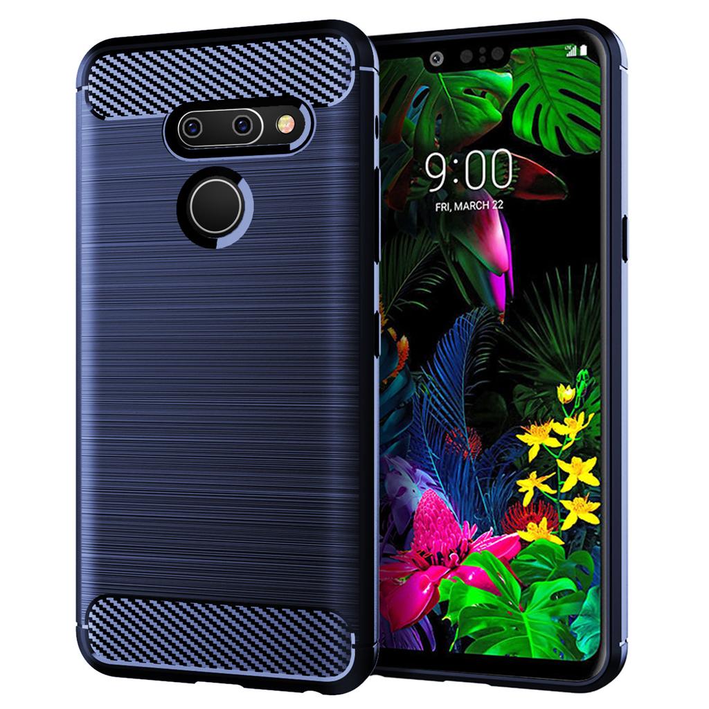 LG G8 ThinQ lgg8 ütésálló matt tokhoz Luxus telefontok lg g8 thinq-hez Puha szilikon védő hátlap tokok Coque Fundas