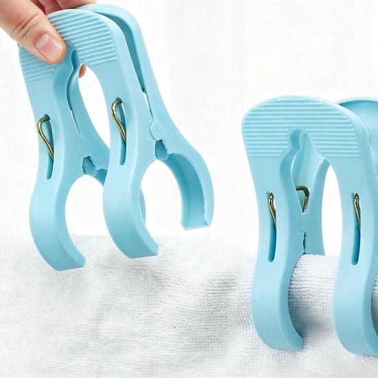 Yousheng 5Pcs Plastic Clothes Pins Windproof Strong Grip Clothes Pegs Heavy Duty Sheets Towels Laundry Clothing Drying Clothespin