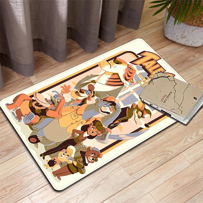 TaleSpin theme pattern design Rug Floor Mat for Living Room or Bedroom Soft and Comfortable Carpet a Gift for Birthday and Holiday.