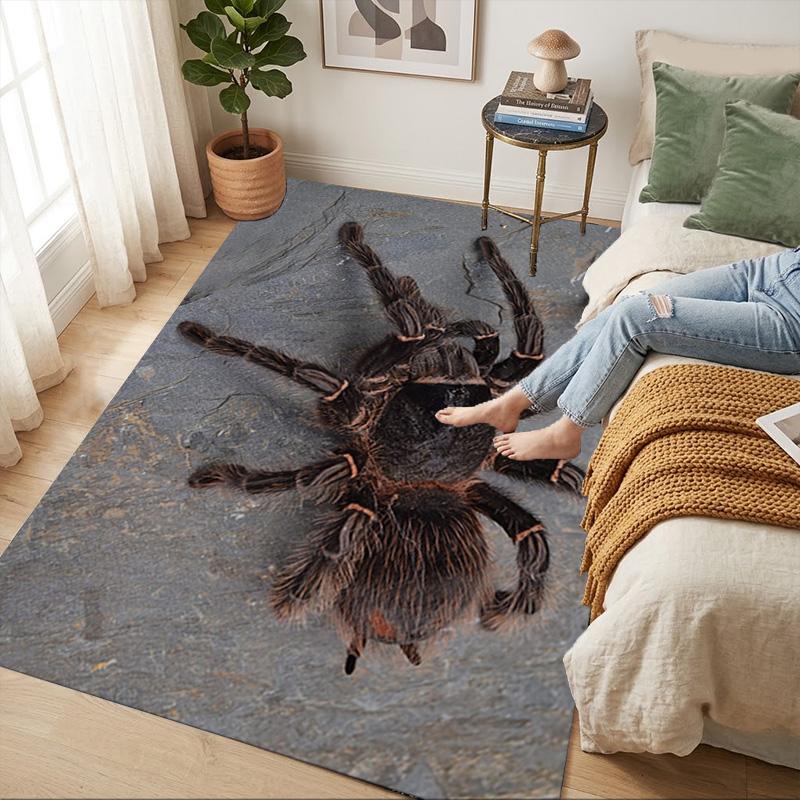 Tarantula Spider Living Room Nonslip Area Rug Soft Carpet For Bedroom Game Playroom Sofa Office Home Decor Doormat Christmas Gift C926416