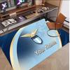 Personalized Crystal Velvet Carpet Lazio FC Pattern Non Slip Floor Rug