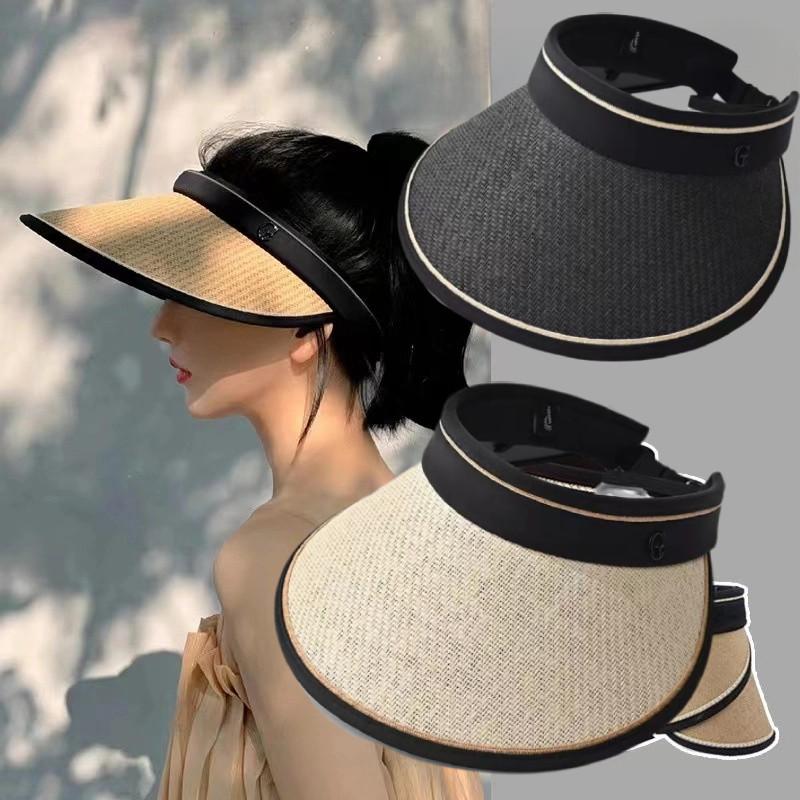 Summer Women's Wide Brim Straw Sun Hat For Uv Protection Stylish And Adjustable