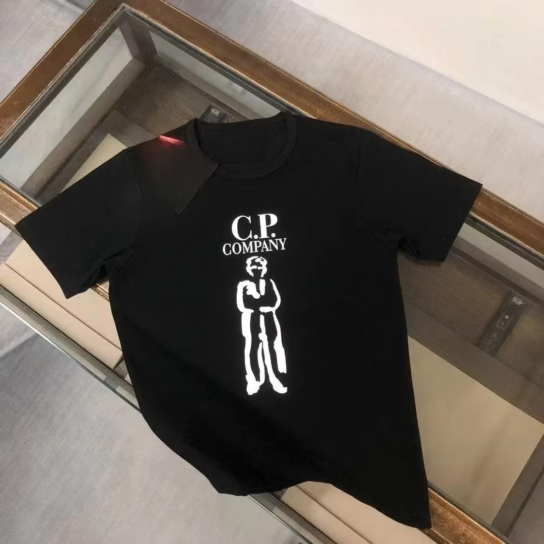 

Trend Sport 2025 Летняя детско-родительская футболка с принтом CP, трендовый бренд, чистый хлопок, круглый вырез, короткий рукав, унисекс S