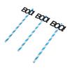 40PCS Halloween Paper Straws Thick Durable Beautiful Cute Paper Drinking Straws for Halloween Party
