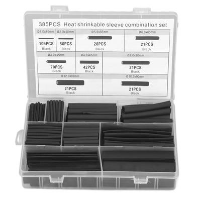 385-teiliges Schrumpfschlauch-Set, elektrische Isolierung, flammhemmendes Kabel-Drahtwickelset