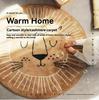 Cartoon Round Carpet Rug Simple Faux Cashmere Thickened Carpet Home Living Room Bedroom Sofa Chair Children's Room Floor Mat